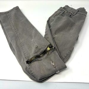 Boys greet ripped zipper detail jeans in size 16